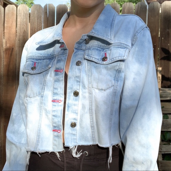 ❌SOLD❌Vintage Xhilaration Bleach Washed jacket - Picture 5 of 8